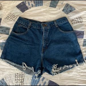 Vintage Gitano cutoff high rise jean shorts